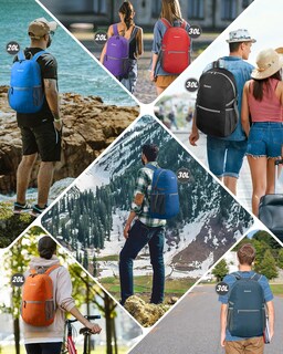 Foto 7 | Foto 7 | Mochila Gonex Ultraligera, Plegable, 30 L, Impermeable - Venta Internacional.