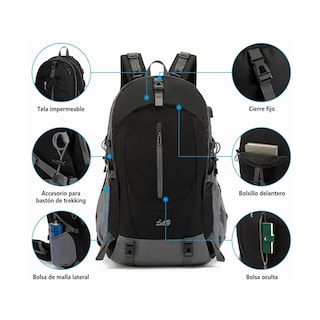 Foto 3 | Foto 3 | Mochila Impermeable 50l Para Senderismo Montañismo Lab.g Multicolor