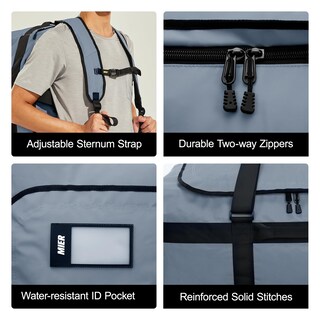 Foto 4 | Foto 4 | Mochila Duffle Mier 60 L Resistente Al Agua Para Gimnasio, Deportes Y Viajes - Venta Internacional.