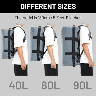 Foto 6 | Foto 6 | Mochila Duffle Mier 60 L Resistente Al Agua Para Gimnasio, Deportes Y Viajes - Venta Internacional.