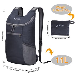 Foto 3 | Foto 3 | Mochila De Senderismo G4free Ligera Y Plegable 11 Litros Para Hombres Y Mujeres - Venta Internacional.