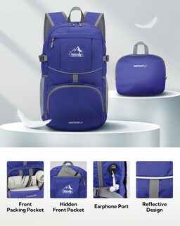 Foto 3 | Foto 3 | Mochila Waterfly Para Senderismo Plegable 25 L Impermeable - Venta Internacional.