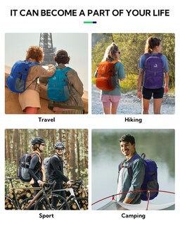 Foto 6 | Foto 6 | Mochila Waterfly Para Senderismo Plegable 25 L Impermeable - Venta Internacional.