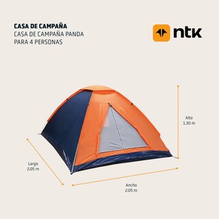 Foto 2 | Foto 2 | Casa de Campaña NTK NTK-HC-PND-NB4 Multicolor 4 Personas