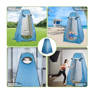 Foto 4 | Foto 4 | Tienda Campaña Vestidor Cambiador Portátil 1.9 M Camping/playa Azul Cielo