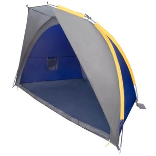 Foto 1 | Foto 1 | Tienda De Playa Beach Shelter Para 2 Personas, Resistente A Llovizna, Gris Con Azul