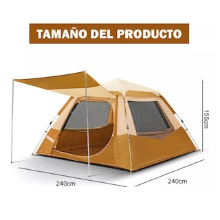 Foto 2 | Foto 2 | Tienda De Campaña Grande Para Acampar 4-8 Personas Eo Safe Imports Esi-18741 Caqui