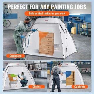Foto 7 | Foto 7 | Cabina De Pintura Portátil Shelter Vevor Para Pintura En Aerosol, 2,3 X 1,6 X 1,6 M - Venta Internacional.