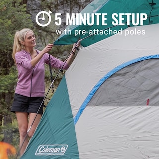 Foto 3 | Foto 3 | Carpa Coleman Skydome Para 2 Personas En 5 Minutos Con Rainfly - Venta Internacional.