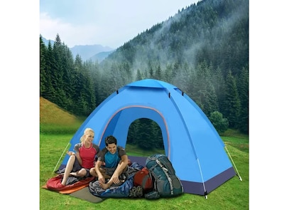 Foto 4 | Foto 4 | Título Nuevo Optimizado: ''xtellar - Casa De Campaña Lawuto De Lujo Para 3 Personas En Polyester Azul Suave''