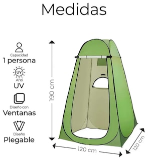 Foto 2 | Foto 2 | Xtellar Experiencia De Ducha Al Aire Libre Portátil Y Bolsa Solar Para Acampada - Verde Lujoso