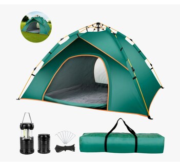 Foto 1 | Foto 1 | Casa De Campaña 3-4 Personas Impermeable Portátil 2 Entradas