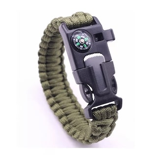 Foto 1 | Foto 1 | Pulsera Tactica Supervivencia Pedernal Paracord Verde Militar