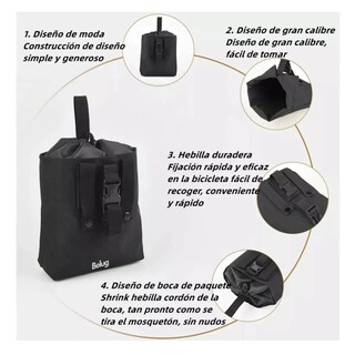 Foto 5 | Foto 5 | 2pc Bolsa Táctica Militar De Camping Belug Negro