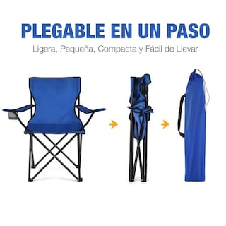 Foto 7 | Foto 7 | 4 Sillas Plegables + Mesa CJR Azules