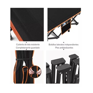 Foto 2 | Foto 2 | Camastro Plegable Tumbona Eo Safe Imports Esi-15035 Negro