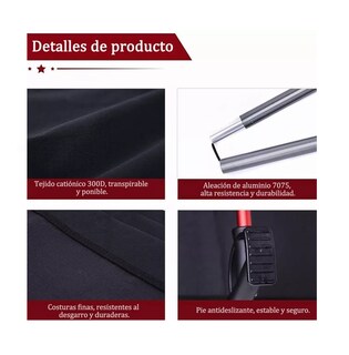 Foto 3 | Foto 3 | Catre Plegable BELUG para Acampar Campismo Negro