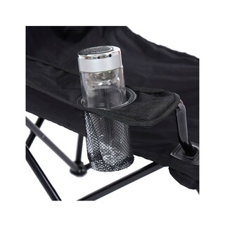 Foto 4 | Foto 4 | Silla Plegable Compacta Portátil Camping Exterior Portavasos Negra