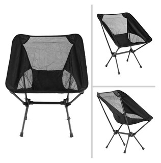 Foto 4 | Foto 4 | Silla Playera Portatil Plegable Para Exteriores Camping, Negro
