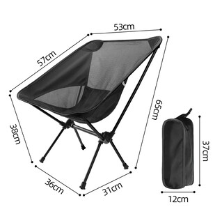 Foto 5 | Foto 5 | Silla Playera Portatil Plegable Para Exteriores Camping, Negro