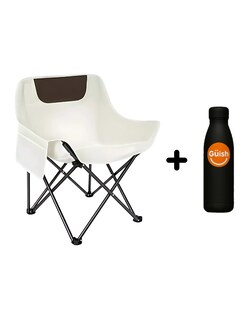 Foto 1 | Foto 1 | Silla Plegable Blanca + Gratis Termo Güish De Regalo