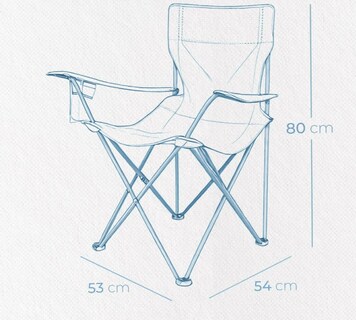 Foto 4 | Foto 4 | Exclusivas Sillas Plegables Xtellar De Lujo Para Exteriores – Perfectas Para Camping Y Playa – Diseño Portátil – Azul Grisáceo