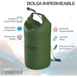 Foto 2 | Foto 2 | Bolsa Seca Impermeable Canotagio Verde de 20 Litros