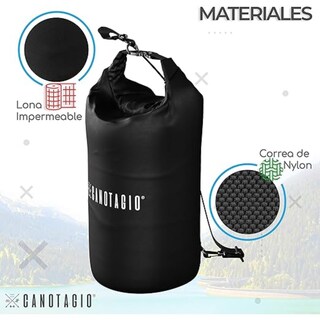 Foto 4 | Foto 4 | Bolsa Seca Impermeable. Dry Bag Canotagio Negro de 10 Litros