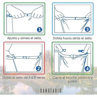 Foto 5 | Foto 5 | Bolsa Seca Impermeable. Dry Bag Canotagio Negro de 10 Litros