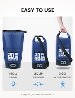 Foto 6 | Foto 6 | Mochila Impermeable Lamicall Dry Bag 20l Con Funda Para Teléfono 10l/20l - Venta Internacional.