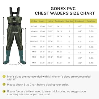 Foto 5 | Foto 5 | Chest Waders Gonex Waterproof 70d De Nailon Para Hombre Y Mujer, Color Verde - Venta Internacional.