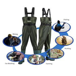 Foto 6 | Foto 6 | Chest Waders Gonex Waterproof 70d De Nailon Para Hombre Y Mujer, Color Verde - Venta Internacional.