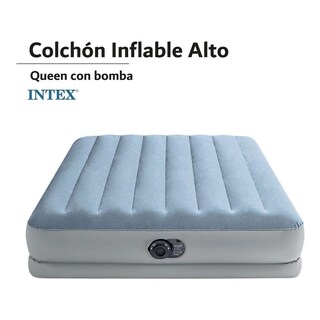 Foto 2 | Foto 2 | Colchón Inflable Intex 64167ED color Gris Queen Size con Bomba