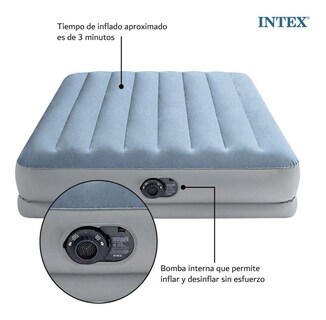 Foto 4 | Foto 4 | Colchón Inflable Intex 64167ED color Gris Queen Size con Bomba