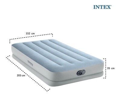 Foto 5 | Foto 5 | Colchón Inflable Intex 64167ED color Gris Queen Size con Bomba