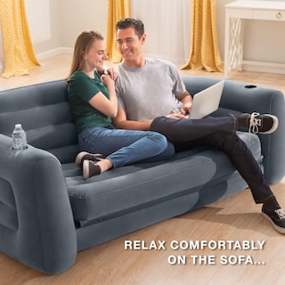 Foto 4 | Foto 4 | Sofá Inflable Con Superficie Aterciopelada Intex Con Portavasos - Venta Internacional.