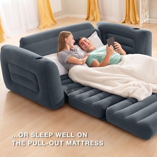 Foto 5 | Foto 5 | Sofá Inflable Con Superficie Aterciopelada Intex Con Portavasos - Venta Internacional.
