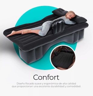 Foto 6 | Foto 6 | Colchón Inflable Para Coche, Asiento Trasero De Auto Con Bomba