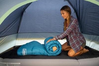 Foto 5 | Foto 5 | Saco De Dormir Coleman Brazos 20°f Azul Para Campistas De Hasta 1,70 M - Venta Internacional.