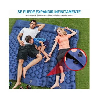 Foto 3 | Foto 3 | Colchoneta para Acampar Ultraligera con Almohada Eo Safe Imports Esi-6837 color Azul