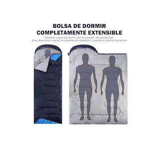 Foto 2 | Foto 2 | Saco De Dormir Portátil Para Cámping Interior Y Exterio Eo Safe Imports Esi-13902 Azul