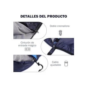 Foto 4 | Foto 4 | Saco De Dormir Portátil Para Cámping Interior Y Exterio Eo Safe Imports Esi-13902 Azul