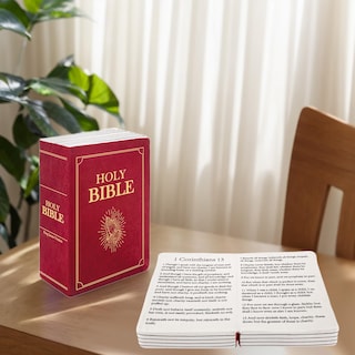 Foto 4 | Foto 4 | Almohada De Felpa Que Se Puede Abrir Con El Libro La Santa Biblia Para Niños - Venta Internacional.