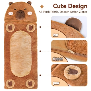 Foto 5 | Foto 5 | Saco De Dormir Iplay Ilearn Plush Capybara Para Niños De 1 A 8 Años - Venta Internacional.
