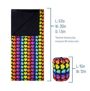 Foto 5 | Foto 5 | Saco De Dormir Wildkin Kids Rainbow Hearts, Mezcla De Algodón - Venta Internacional.