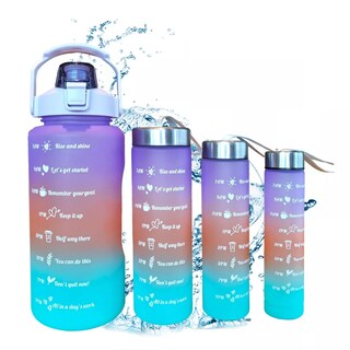 Foto 1 | Foto 1 | Botella De Agua Gran Capacidad Botella Deportiva 4pcs Eo Safe Imports Esi-14241 Multicolor