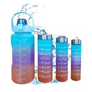 Foto 1 | Foto 1 | Botella De Agua Gran Capacidad Botella Deportiva 4pcs Eo Safe Imports Esi-14240 Multicolor