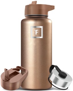 Foto 1 | Foto 1 | Botella De Agua Iron °flask Para Acampar Y Senderismo, 950 Ml, Color Beige Perla - Venta Internacional.