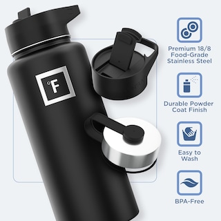 Foto 5 | Foto 5 | Botella De Agua Iron °flask Para Acampar Y Senderismo, 950 Ml, Color Beige Perla - Venta Internacional.