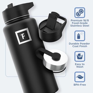 Foto 5 | Foto 5 | Botella De Agua Iron °flask Camping & Hiking 960 Ml Dark Pine - Venta Internacional.
